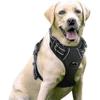 (43-56CM-Black)No-pull Dog Harness Padded Adjustable Pet Vest Harness For Large Dogs Training Or Walking