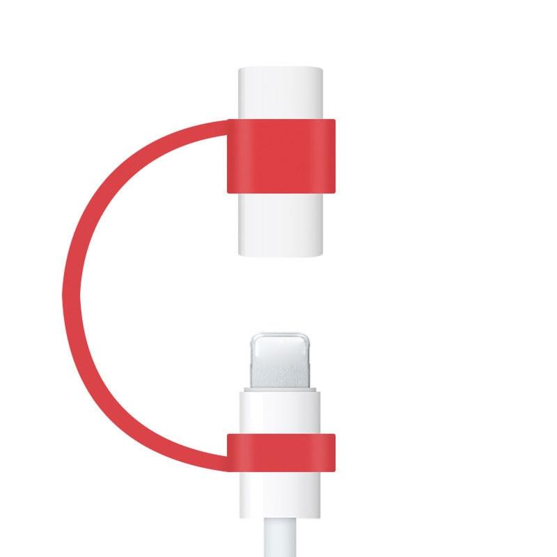 Cable Adapter  Holder Tether Fit for USB C,  Tablet Touch Pen Protective Sleeve Cover Keychain Car Travel