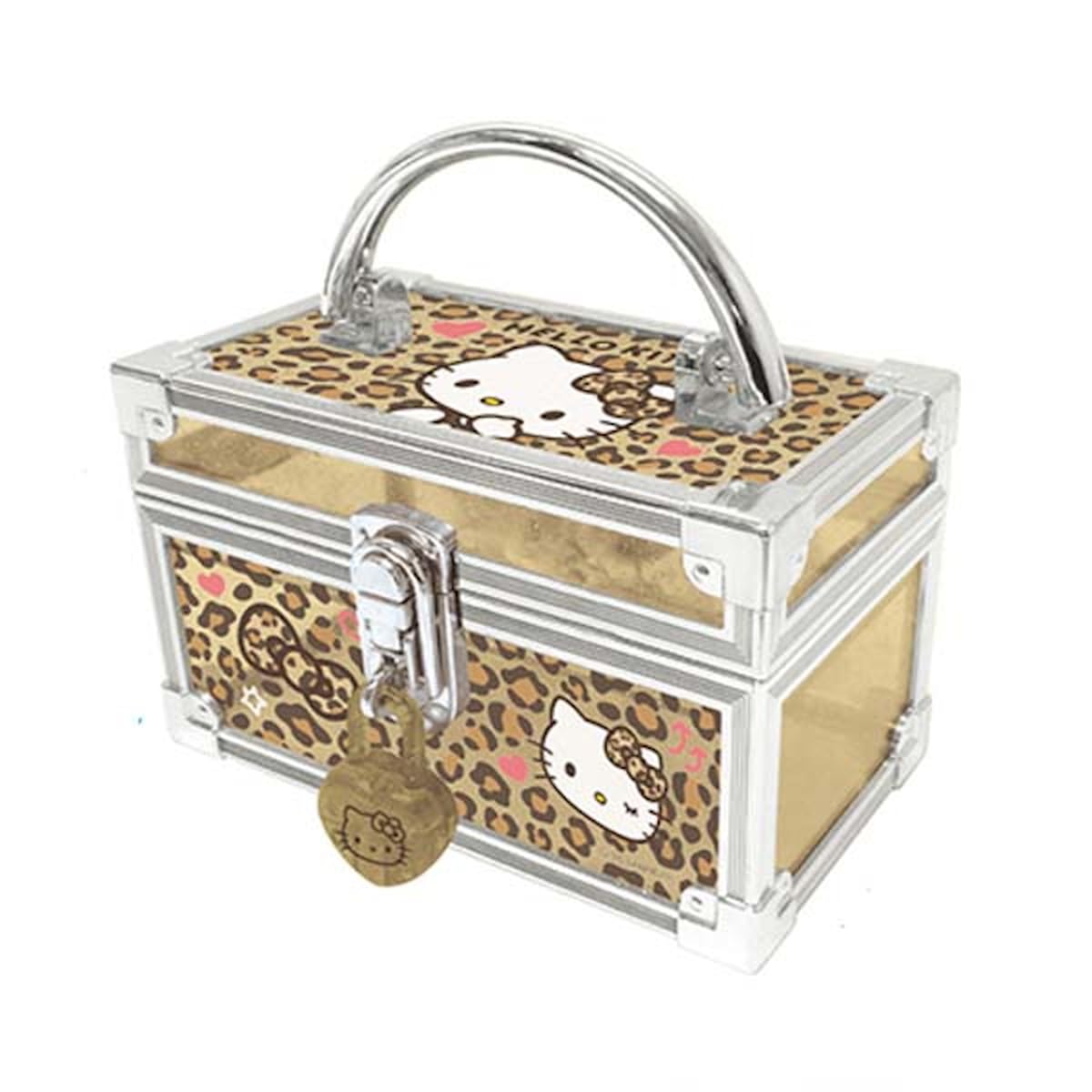 Мини-косметичка K Company Hello Kitty с замком, леопардовый принт, CKV1-KTHY, В82 x Ш136 x Г76мм