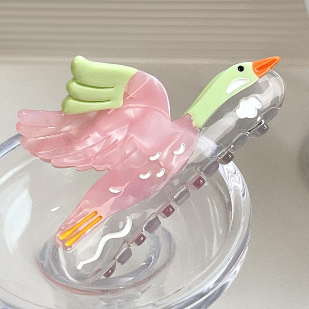 Hairpin Wild Goose Shark Clip Vintage Acetate Shark Clip Fashion Bird Hair Claw Wash Face