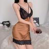 Solid Color Lace Backless Pajamas Comfortable Casual Pure Desire Cami Women's Loungewear 552 Simple Seductive Sleepwear Perfect for Everyday Use