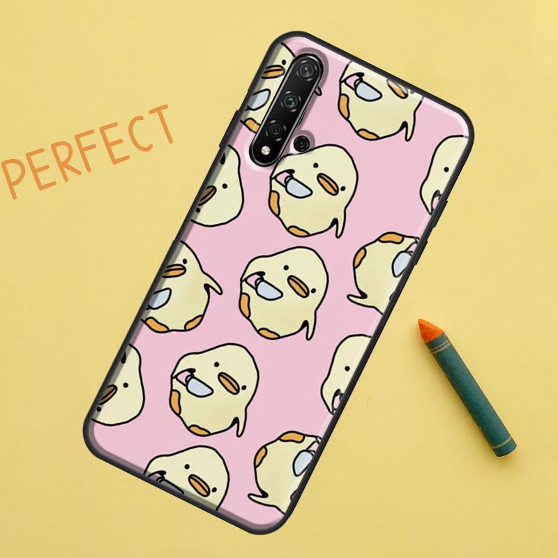 

Cartoon Duck Knife For Huawei Nova 8i 12i 11i 12s Y73 Y72 Y61 Y91 Y90 Y70 Y60 9 10 SE P30 P40 Lite P60 Pro Case Huawei Nova Y70