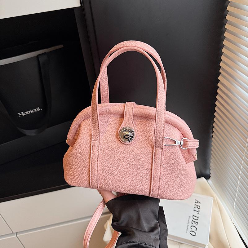 Niche Texture Handbag Women's New Fashion Shell Bag Versatile Simple Shoulder Messenger Clip Bag