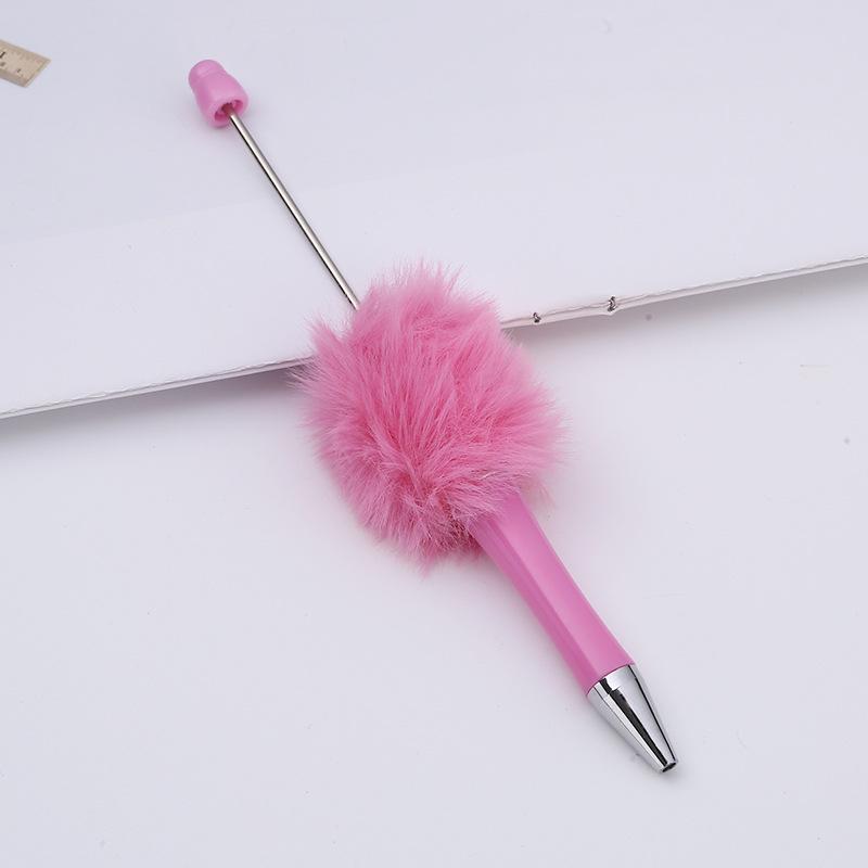 10Pcs Newest Colour Creative  Plush Ballpoint Pen Ballpoint Pen  DIY Ballpoint Pen Gift for Student Office Supplies