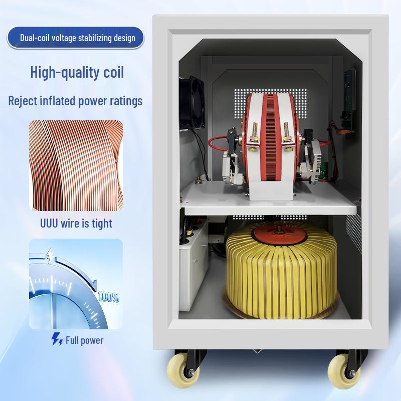 Fully Automatic High Precision Voltage Stabilizer 220V, 10/20/30kVA for Household and Industrial Use
