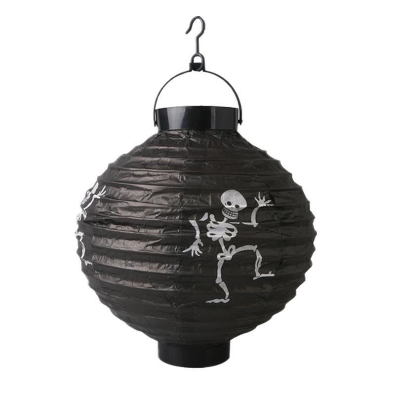 Halloween Lantern Festival Haunted House Site Layout Props Hand Lights Hanging Light Pumpkin Paper Lantern Pendants