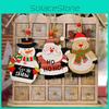 Christmas Decoration Trees Printed Wooden Shopping Mall Atmosphere Dress Up