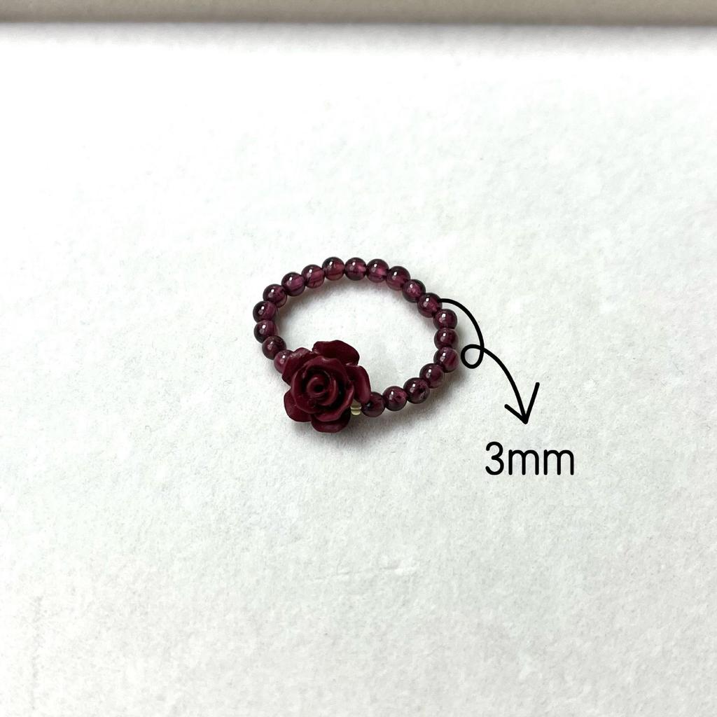 Versatile Women's Elastic Cord Beaded Finger Ring Accessory
