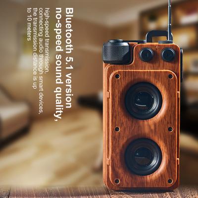 As22 Retro Bluetooth-compatible Speaker Portable Wireless Hands-free Call U Disk Nostalgic Small
