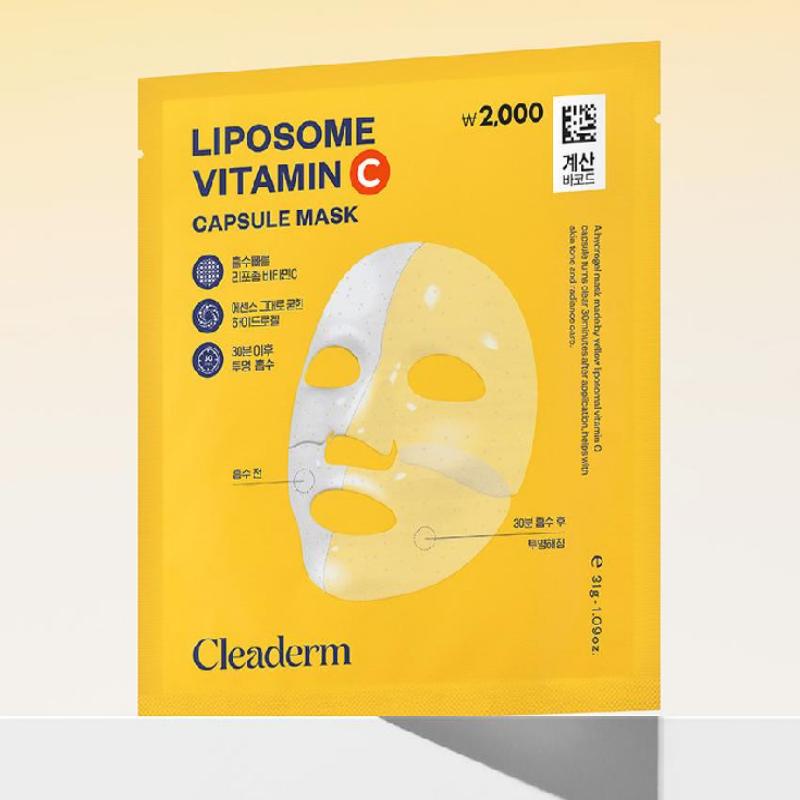 Cleaderm Liposome Vitamin C speed light mask 31g×1 sheet