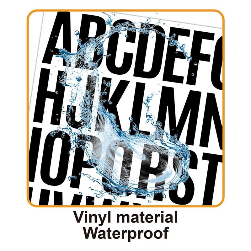 12 Sheets Letter Sticker, 312 PCS Waterproof Alphabet Stickers , 2 Inch Self Adhesive Letters Kit Vinyl Letter Stickers