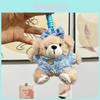 Adorable Diy Plush Bear Keychain Doll Cute Gift Blind Box Accessory In Soft Fabric