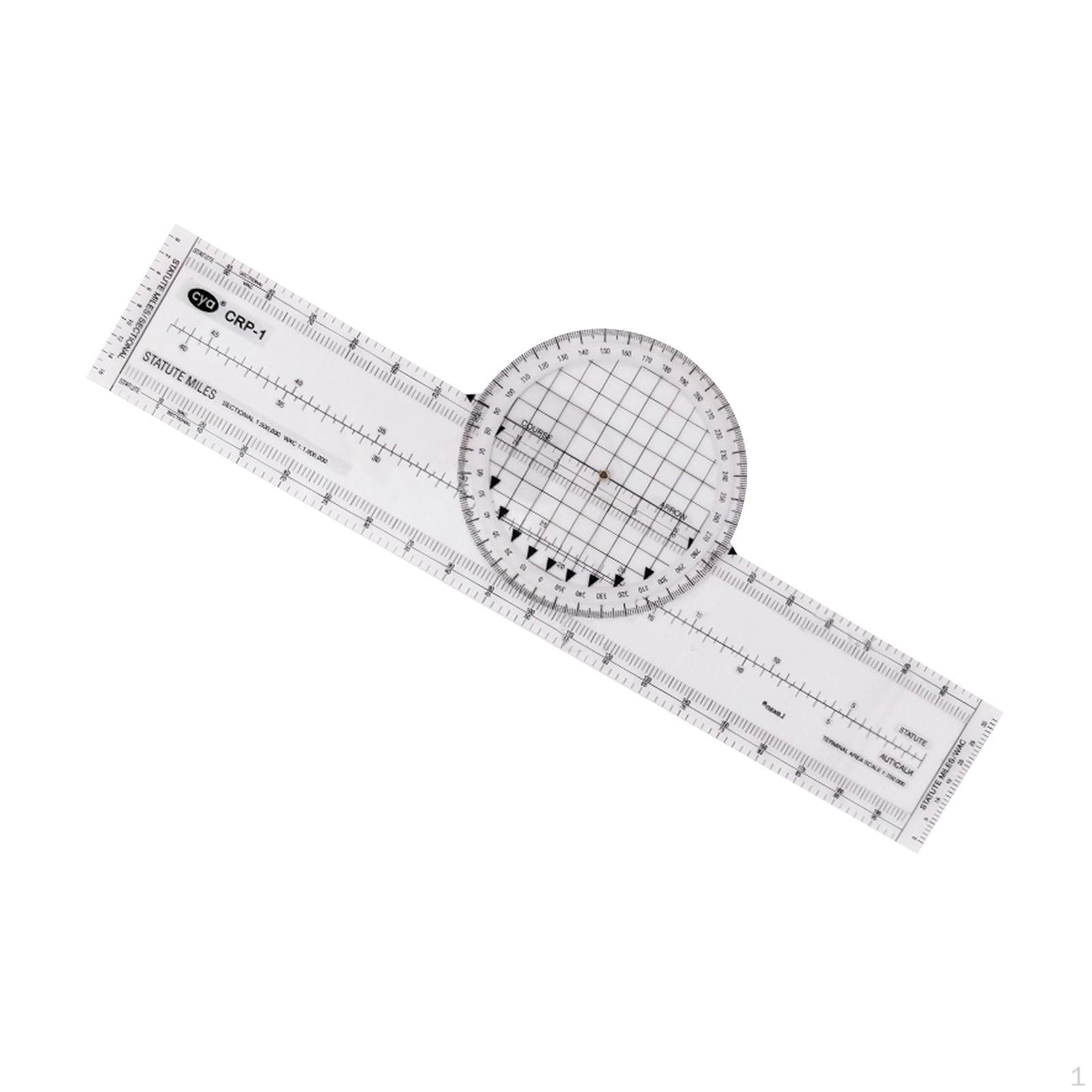 Clear Plotter Aviation Slide Rule Engineering Ruler