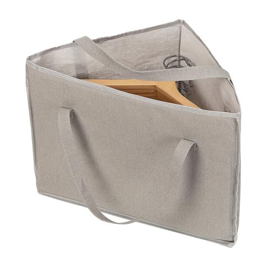 Clothes Hanger Caddy Triangular Storage Bag with Handles Base Plate Wardrobe Clothes Hanger Organizer for Bedroom Cloakroom Laundry Room Storage