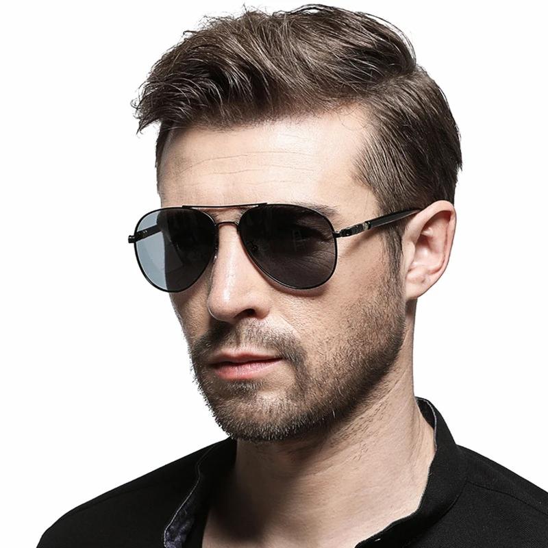 Photochromic Sunglasses Men Women Aviation Polarized UV400 Day and Night Vision Driving Sun Glasses Pilot Style Goggles