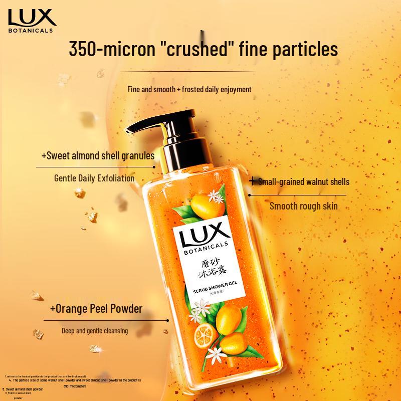 Lux Botanical Essential Oil Fragrance Exfoliating Body Wash