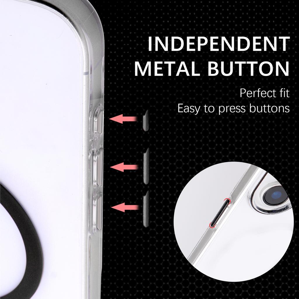 For iPhone 16 Plus Magnetic Case Compatible with MagSafe 1.0mm Ultra Thin PC Back Cover