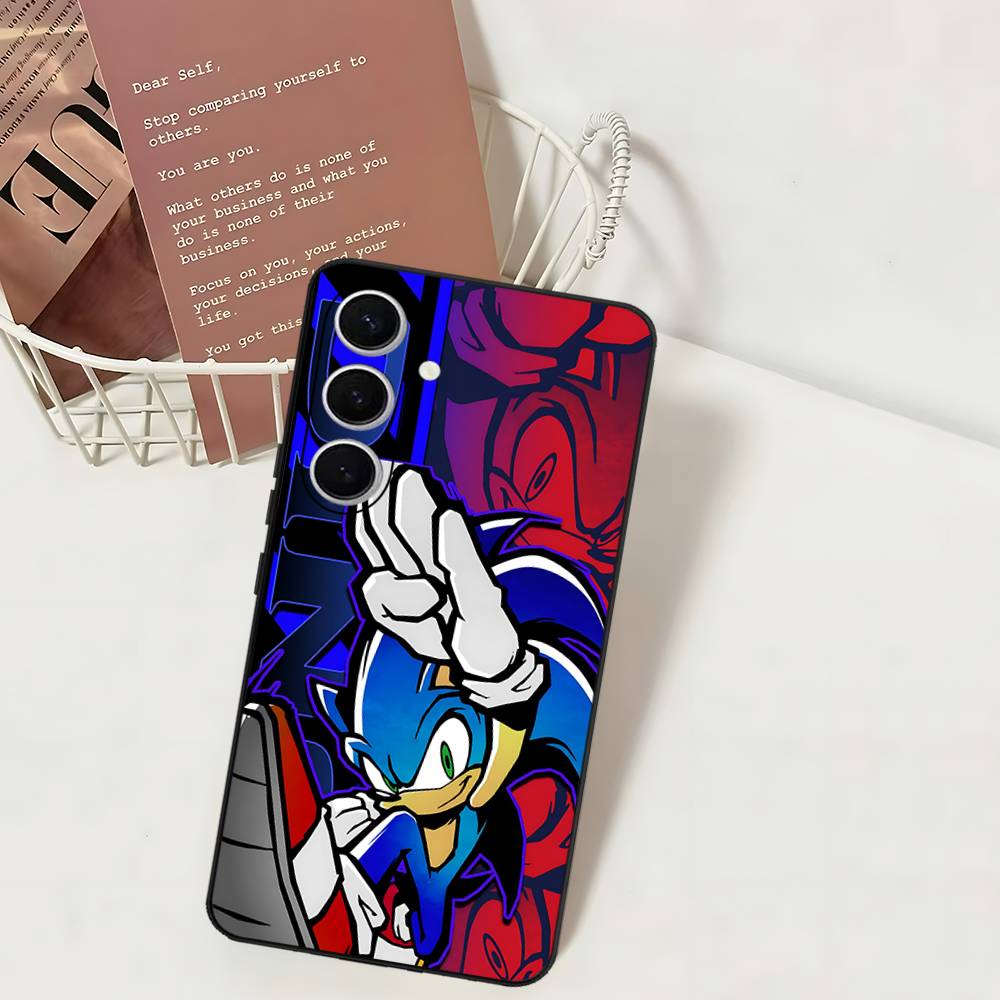 S-SonicS Anime Phone Case For Samsung S 24 Fe 25 Ultra Plus 20 Lite 21 30 22 23 24 22 Ultra 5G Fundas