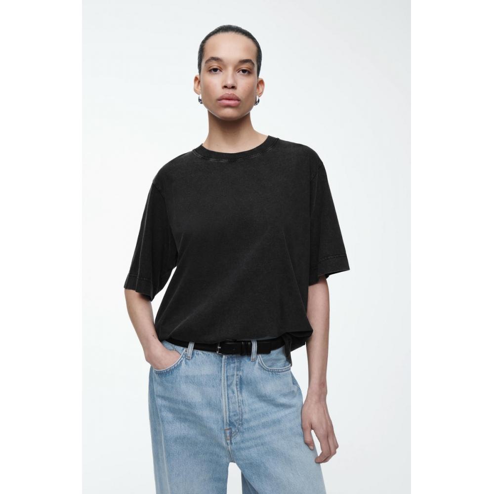 

COS Japan футболка оверсайз, окрашенная в готовом виде Black/L
