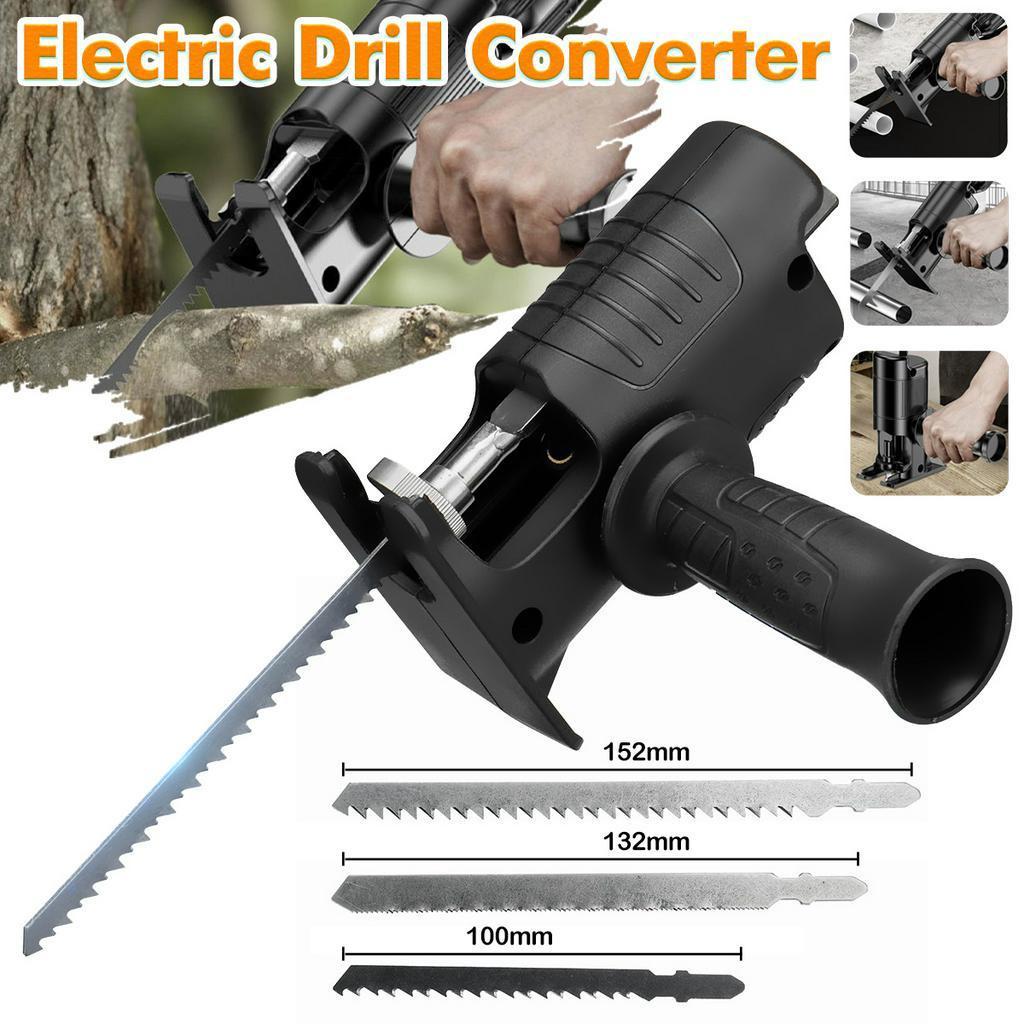 5 PCS Saw Blades Electric Drill Modified Cordless Reciprocating Adapter Saw Power Drill Metal PVC Woodworking Tool
