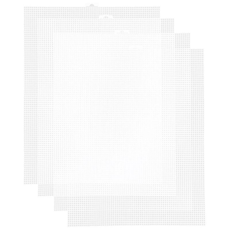Plastic Canvas Sheets For Needlepoint & DIY Crafts, 13.4Inch X 10.4Inch With 2.5Mm Mesh