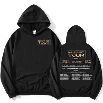 Bluzy z grafiką The Millennium Tour 2025 Modna bluza pop na jesień/zimę Odzież vintage Damskie pulowery