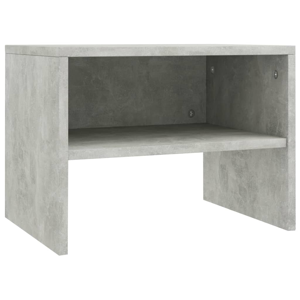 Nightstands 2 pcs Concrete Grey 40 x 30 x 30 cm Particleboard