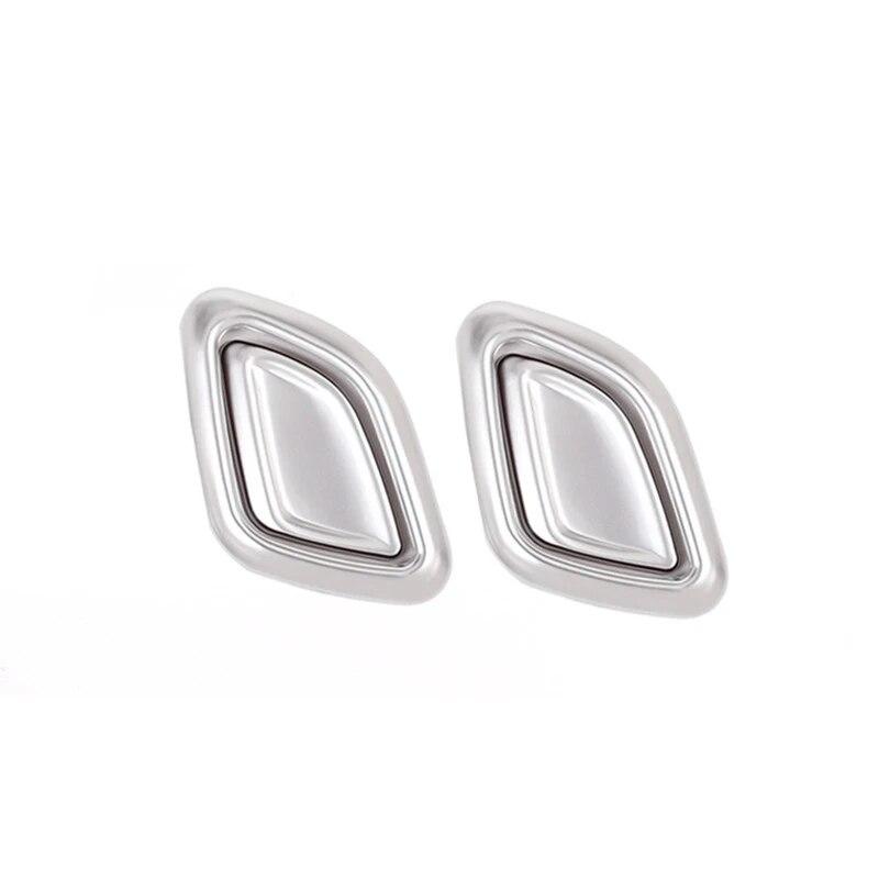 

Подголовник переднего сиденья автомобиля, кнопка переключения, накладка для BMW 3 серии G20 G28 X3 X4 G01 G02 2018-20, автомобильные аксессуары для интерьера серебряный