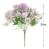 1pc 7 Forks Oxidation Resistance Artificial Hydrangeas -Perfect for Scene Decor, Room Decor, Wedding Supplies, Wedding Favors