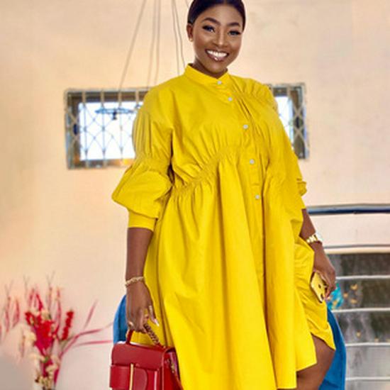 D3171 Dámské dlouhé krajkové šaty jaro/léto 2024 - elegantní, plus size, africká móda