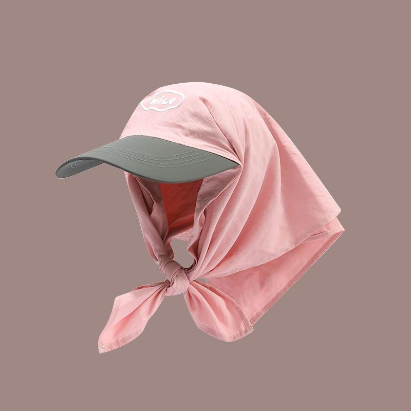 

Уличный солнцезащитный платок-бандана шляпа модная универсальная тонкая дышащая кепка с цветовой блокировкой и буквенным принтом детская летняя One Size