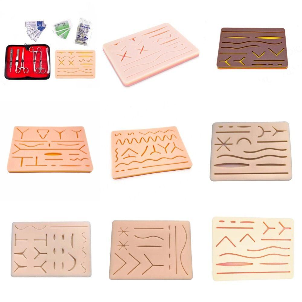 Silicone Suture Practice Training Kit Suturing Practice Operate Suture Teaching Equipment  Students