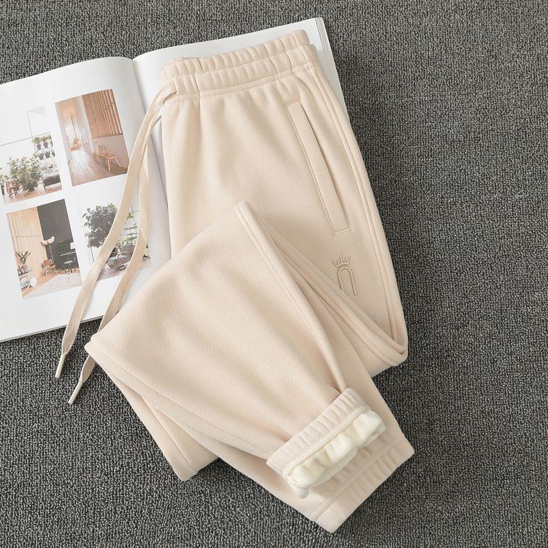 Winter Track Pants Women's Winter Fleece-lined 2025 New Arrival Thickened Sweatpants Women's Casual Pants Women's Jogger Pants plus Size Pants