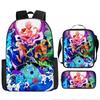 Animation ONE PIECE schoolbag three-piece play peripheral backpack large capacity middle school student outdoor campus computer bag
