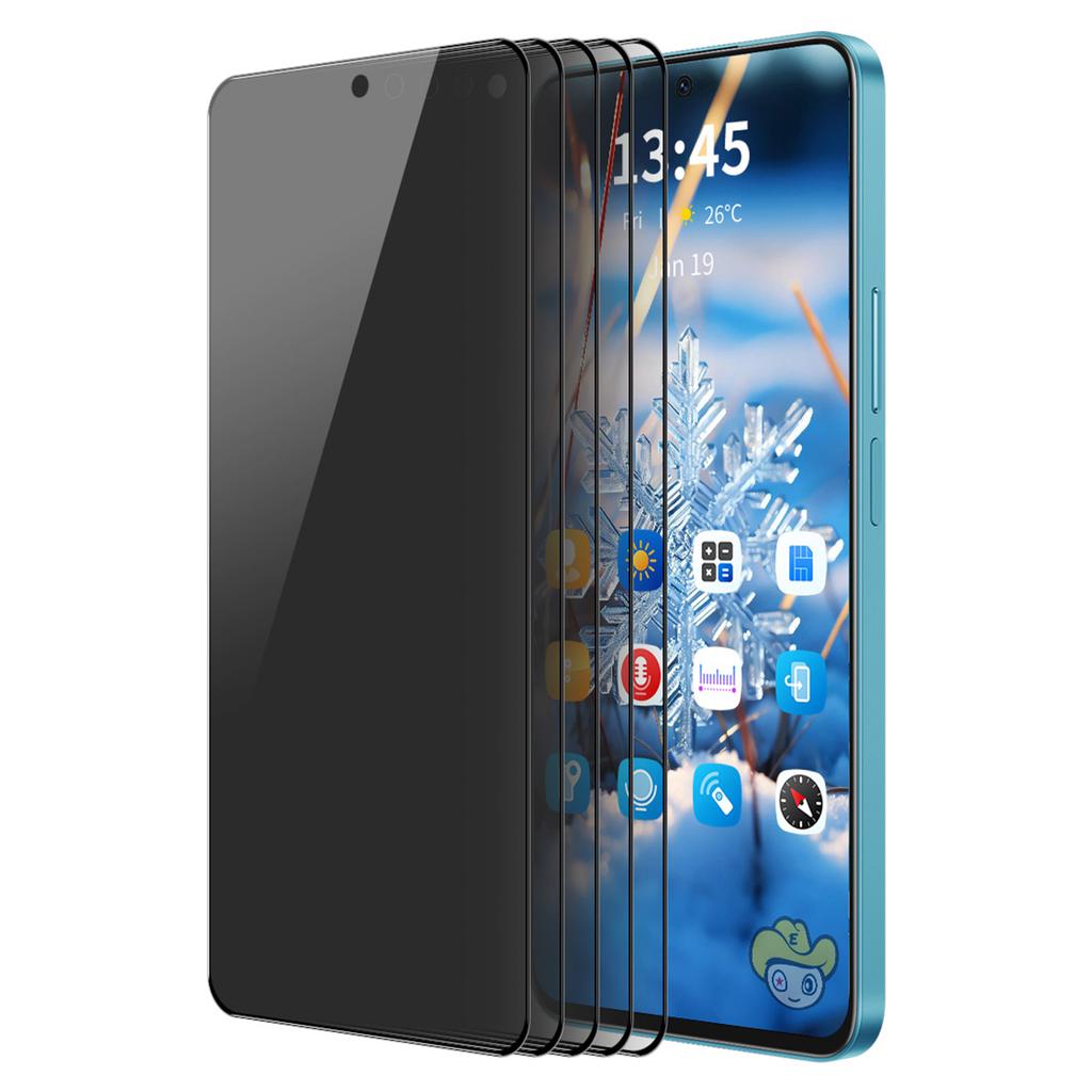 ENKAY HAT PRINCE 5Pcs For Samsung Galaxy F54 5G/M54 5G Screen Protector Silk Printing Anti-peep Film