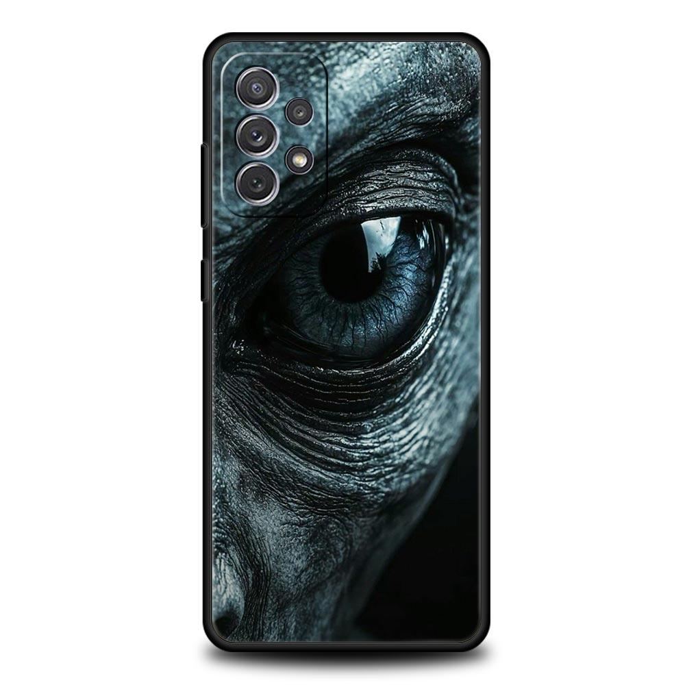 Scary Devil Eye Pattern Phone Case for Samsung A17 A13 A15 A25 A35 A51 A55 A71 A21S A11 A31 A41 A23 A53 A73 5G A03S A05s Cover