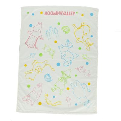 Marushin Moomin Character Towel Cute Perfect for Girls and Perfect for and Kindergarten Children's Blanket, Gift, 100% Cotton, Boys, Naptime, Summer,
