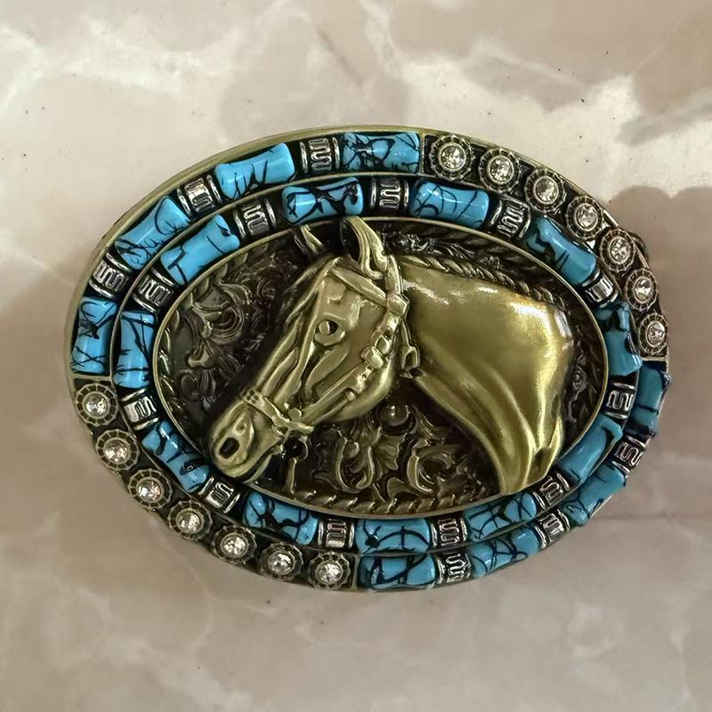 Cowboy Western Zinklegierung Stierkopf Gürtelschnalle Zubehör