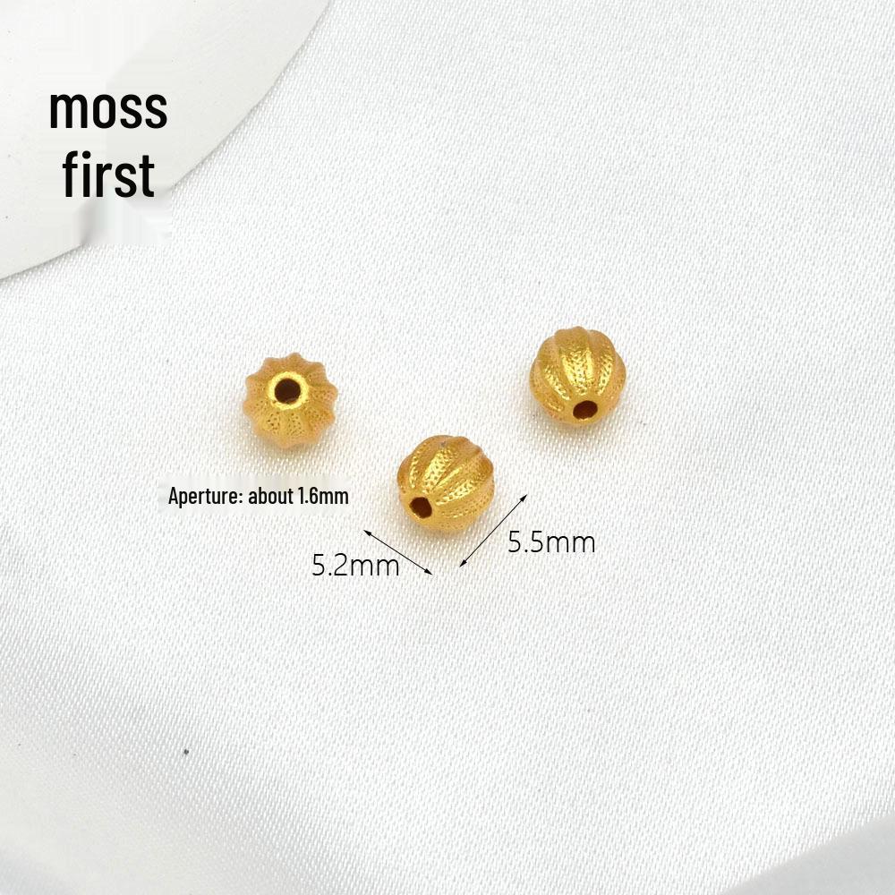 Copper-Plated Sand Gold Spacer Beads for DIY Jewelry: Ideal for Handmade Bracelets, Necklaces, Wristbands, and More.