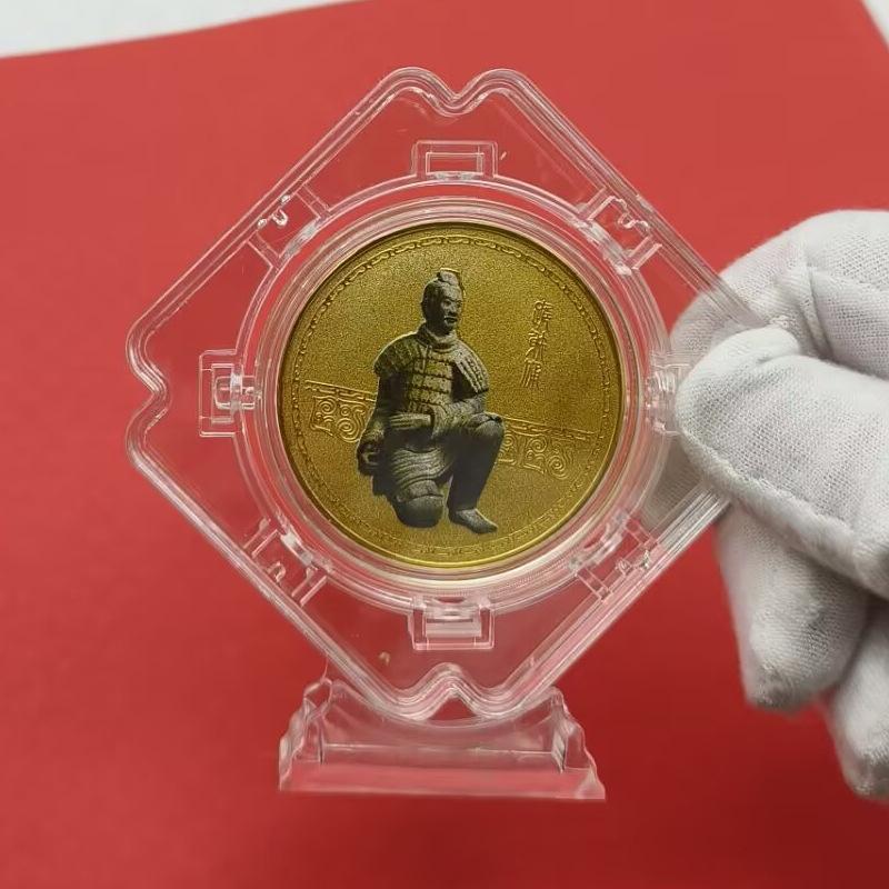 Xi'an Tourist Attraction Commemorative Medal, Qin Shi Huang, Kneeling Shooting Terracotta Warriors, Number One Car, General Terracotta Warriors