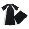 Children's Swimming Suit Girl Middle One-piece Boxer Two-piece Set Student Sports Training Swimsuit Independent Dress
