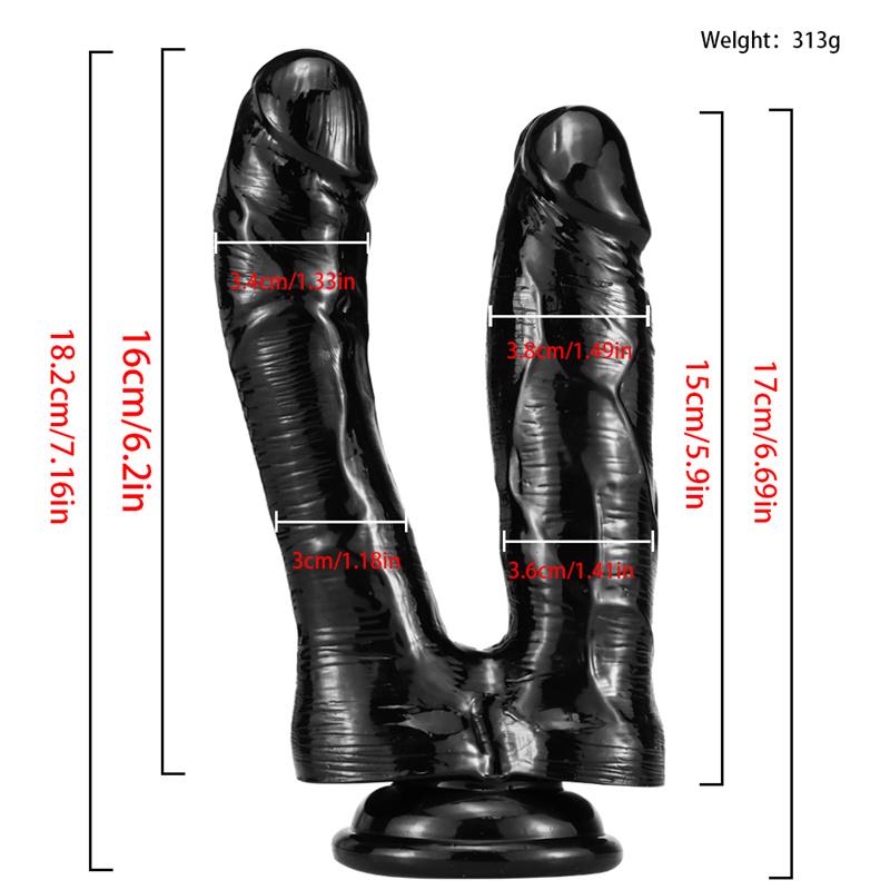 Double-headed Dildo Anal Plug Masturbation Device Female Backyard Alternative Toy Dildo Adult Products