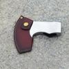Leather Axe Cover with Secure Attachment and Easy Access Loop for Safe and Convenient Use In Outdoor Activities