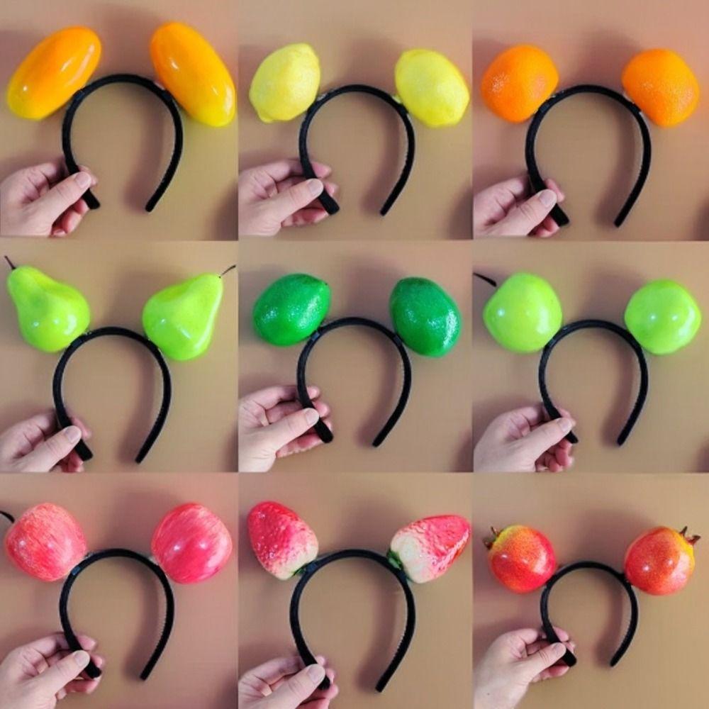 Korean Style Simulated Food Hair Hoop Headwear Vegetable Hair Bands Fruits Headband Wash Face