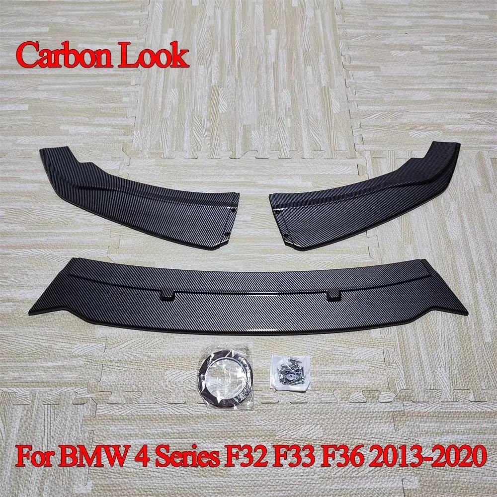 Car Front Bumper Lip Body Kit Spoiler Splitter Bumper Canard Lip For BMW 4 Series F32 F33 F36 420i 425i 430i 420d 435d 2013-2020