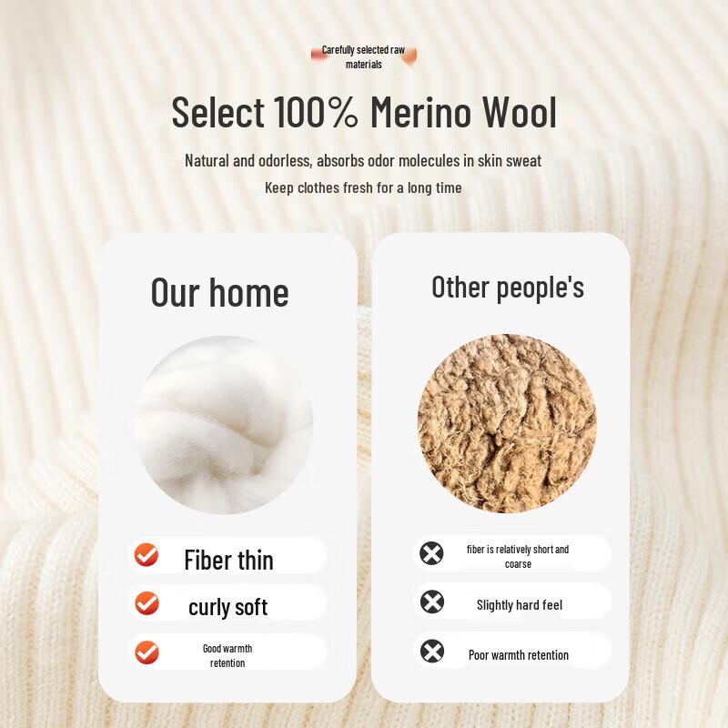 Navigare Women's 100% Wool Turtleneck Sweater