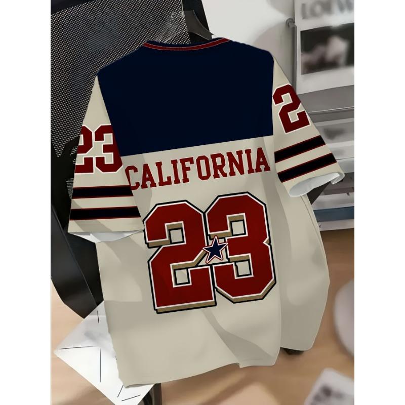 Summer 2025 New 3D Letter Print Personalized Fashionable Casual and Comfortable Men's T-shirt
