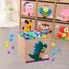 Cube Storage Box Foldable Kids Toys Organizer Box Home Laundry Basket Clothes Storage Basket Washable Toys Organizers Bins