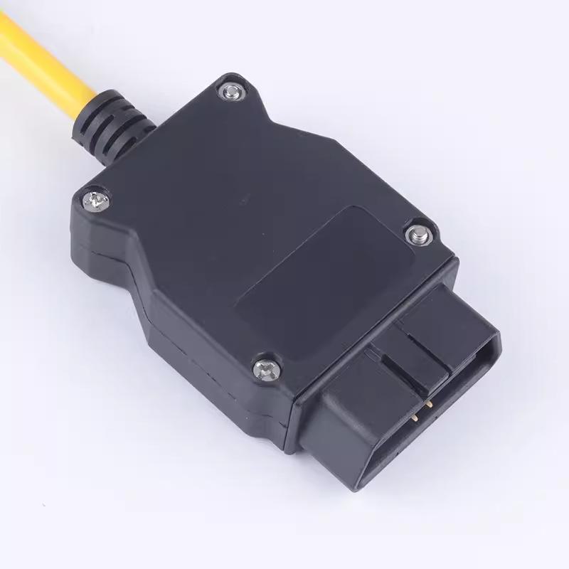 BMW ENET OBD Extension Cable with Crystal Head Interface for Hidden Brush Function