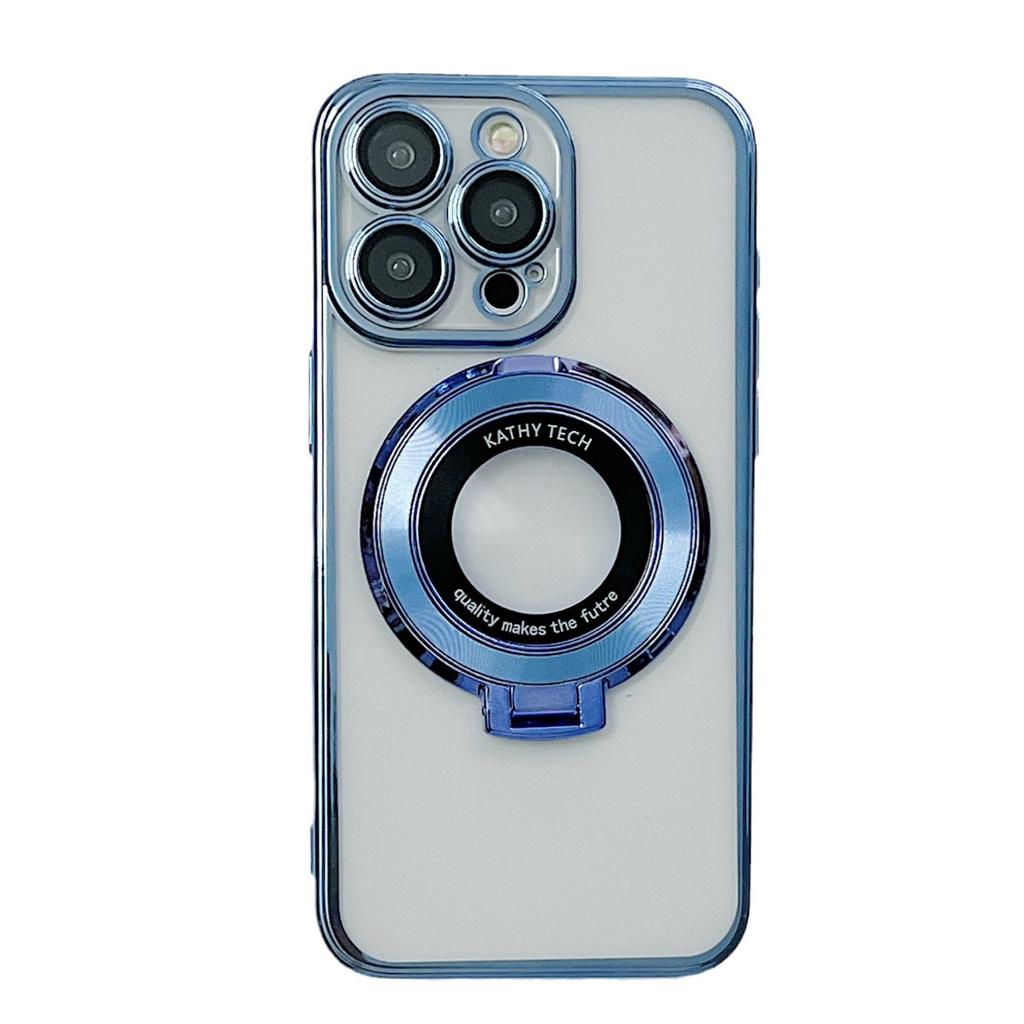 Electroplated Magnetic Stand Phone Cases Suitable for iPhone 15 Pro Max 14 Shockproof 14, Lens Protector 13 Shockproof 12 Electroplated 11